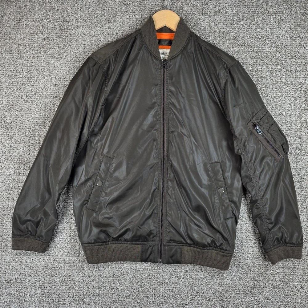 Denim & Supply Ralph Lauren Mens Medium Bomber Flight Jacket Green‎ Lined